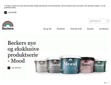 Tablet Screenshot of beckers.dk